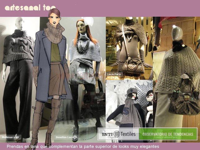 Look artesanal prendas en lana de moda mujer otoño invierno 2010